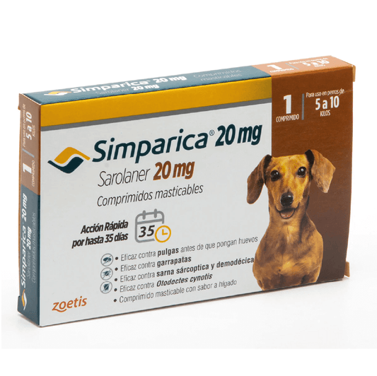 Simparica 5 - 10kg (20mg) 1 Comprimido